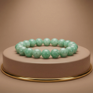 Amazonite<br/>Soothes stress, balances emotions, encourages truth; beautifully shaped from calming natural stone.