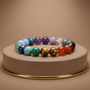 Seven Chakra <br/>Balances chakras, restores harmony, aligns energy; spiritually crafted from vibrant natural stone.