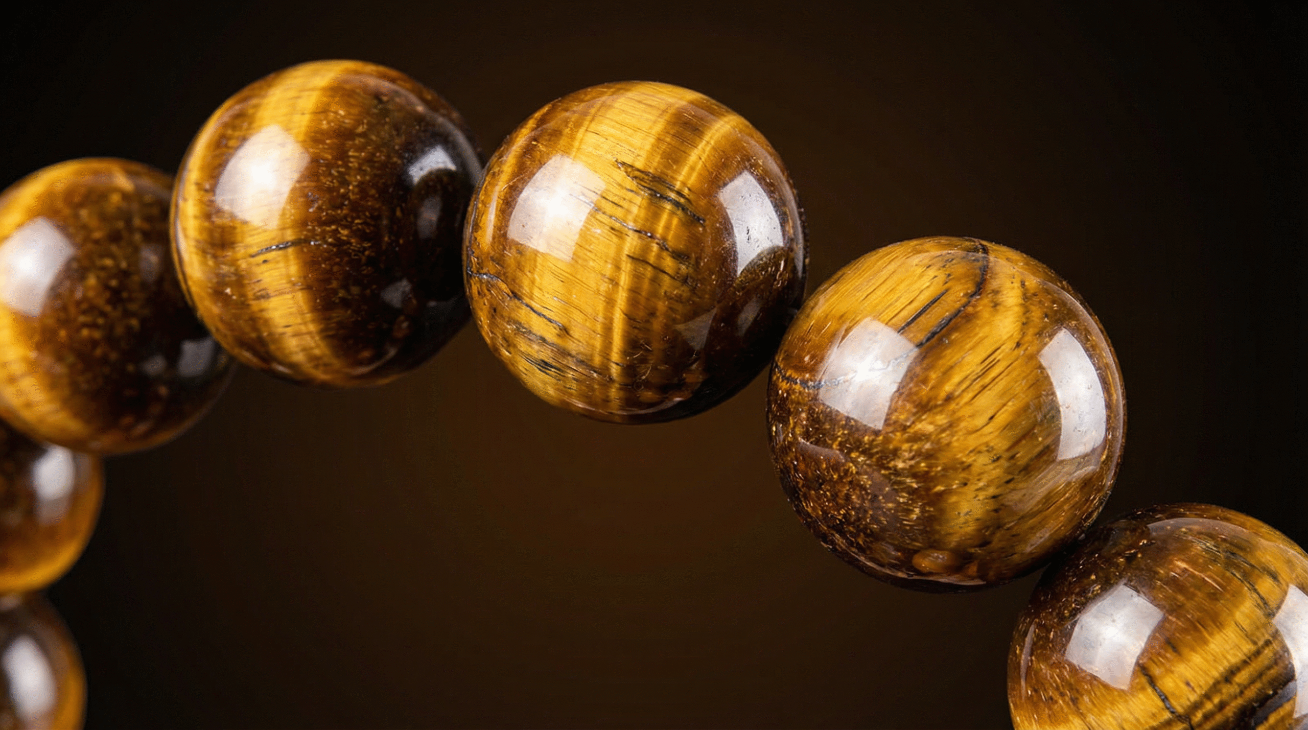 <span style="color:#353535;">Tiger Eye</span><BR/>Enhances courage, grounding, decision-making strength; crafted carefully from real natural stone. - Image 3