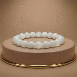 <span style="color: #353535;">Moonstone</span><br/>Boosts intuition, emotional balance, and inner calm; crafted from genuine natural Moonstone.